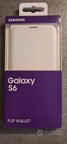 Galaxy S6 Flip Wallet Cover Bianco - MAI USATA