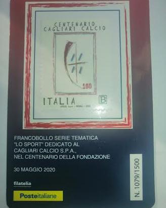 FRANCOBOLLO NUMERATO SERIE LIMITATA 100 ANNI 