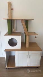 PawHut 2-in-1 Tiragraffi multi funzione