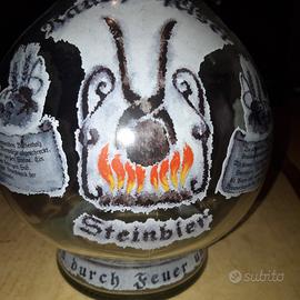 bottiglia decorata in vetro 