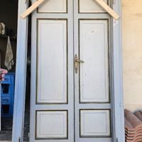 Porte interne vintage legno stile ’50/’60 set mist