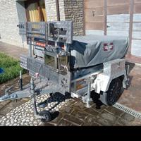 tenda overland taglia medium aperta 160x 220