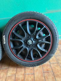 4 cerchi completi di gomme invernali lancia Y