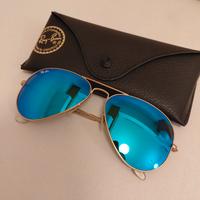 Occhiali da sole Rayban Aviator specchiato blue
