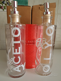 Olio/ aceto spray e altri barattoli