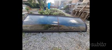 Pensilina in alluminio Autoportante