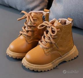 Stivaletti da bambino n. 24 beige/cammello
