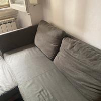 Divano letto 3 posti con penisola