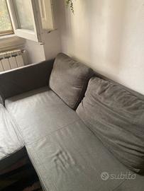 Divano letto 3 posti con penisola