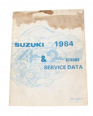 Dati di servizio moto Suzuki 2T e 4T del 1984
