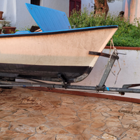 Gozzo in vetroresina 4 m e 20cm + carrello