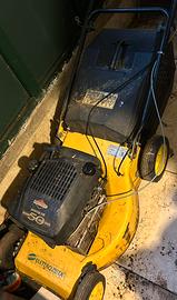 Tagliaerba a scoppio e tagliasiepi elettrico