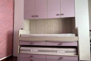 Cameretta a ponte con doppio letto estraibile