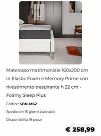 Materasso Deghi 2 m x1,60