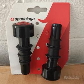 luci coppia luminosi led manubrio bici spanninga