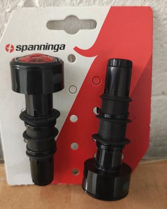 luci coppia luminosi led manubrio bici spanninga