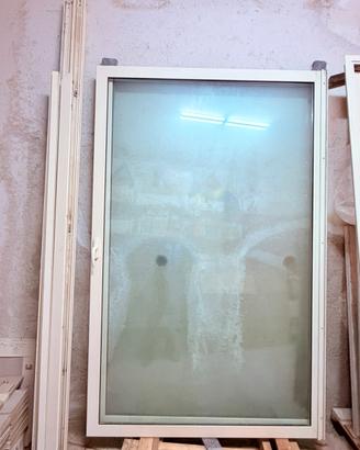 Infisso due ante scorrevole alluminio