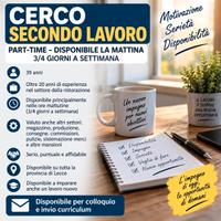 secondo lavoro part-time – Disponibile la mattina