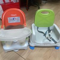 Seggiolini primo bagnetto e prime pappe