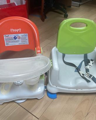 Seggiolini primo bagnetto e prime pappe