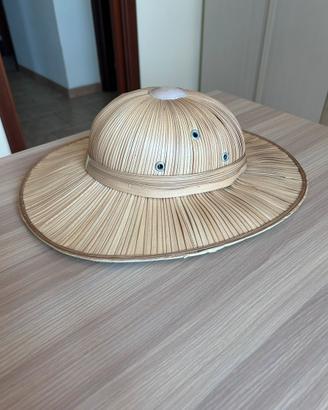 Cappello di paglia modello safari  vintage anni 50