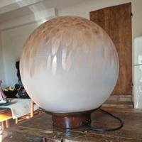  Lampada da tavolo Veart anni 70 vetro Murano