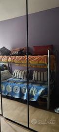 Letto a castello in acciaio 