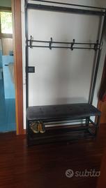 scarpiera con attaccapanni 