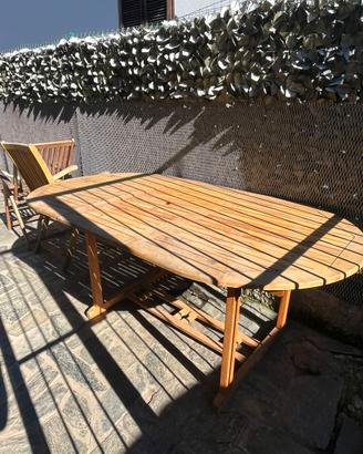 2 tavoli da giardino 1 gazzebo 1 ombrellone