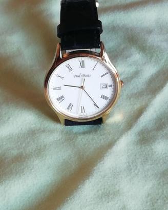 orologio quarzo paul picot cassa placata oro