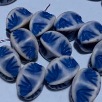 lotto di 31 elementi etnici x collane, blu