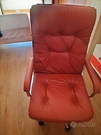 Sedia in pelle.