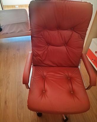 Sedia in pelle.