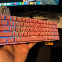 Tastiera meccanica 60% gk61 con switch ottichi