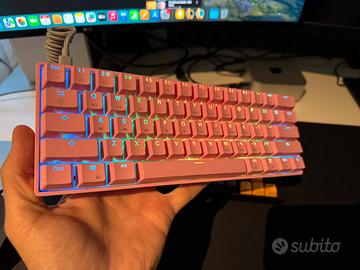 Tastiera meccanica 60% gk61 con switch ottichi
