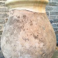 Antica Giara/Orcio Ligure in terracotta e smalto.