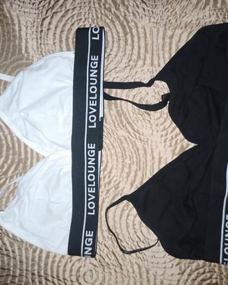 coppia di reggiseni nuovi sportivi 