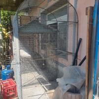 voliera gabbia grande  pappagalli 