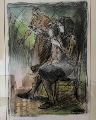 ORIGINAL PAINTING BY QUINTO MARTINI (1908–1990) Mi