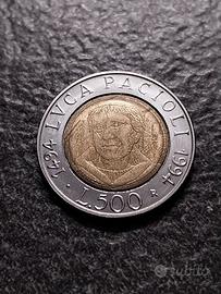 500 Lire 1994 L.Pacioli Italia