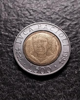 500 Lire 1994 L.Pacioli Italia