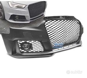 PARAURTI ANTERIORE AUDI A3 8V 12-16 LOOK RS3 NERO 