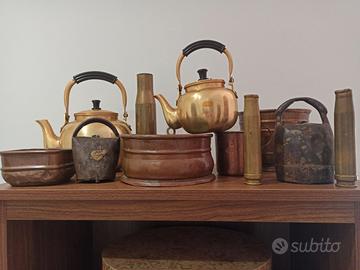 Oggetti rame e ottone 