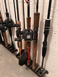 Attrezzatura spinning pesca