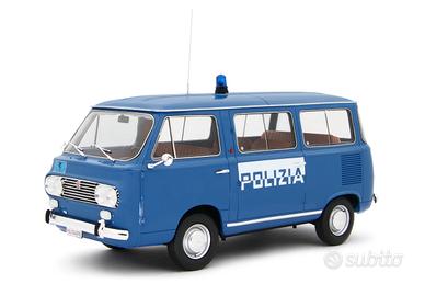 Modellino Fiat 850 Familiare Polizia 1965 1/18