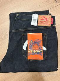 Jeans Evisu Genes Size 42 Us Taglia 58 White