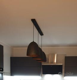Lampadario Milome in metallo