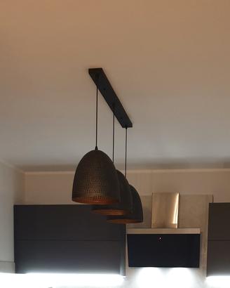 Lampadario Milome in metallo