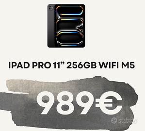 IPAD PRO 11" M5 WIFI 256GB NUOVO