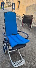 Carrozzina elettrica blu